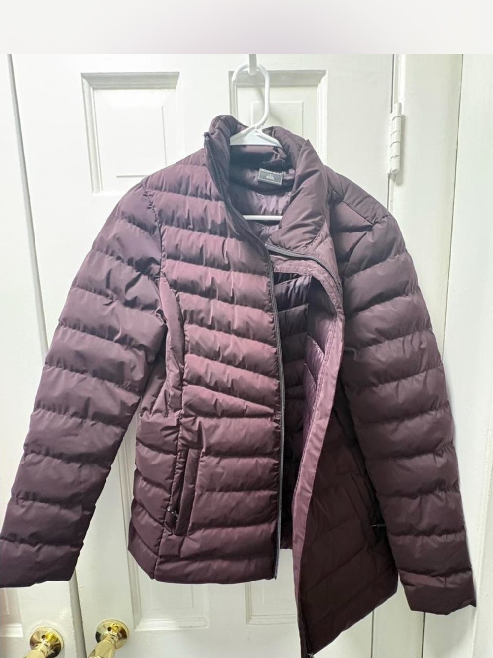 Womens 32 Degrees Puffer Coat Burgundy Size Large NWOT